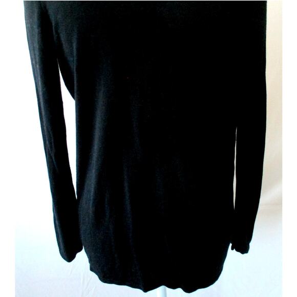 Cyrus Women's Black Long Sleeve Open Front Cardigan Sweater Size Medium - Picture 7 of 9